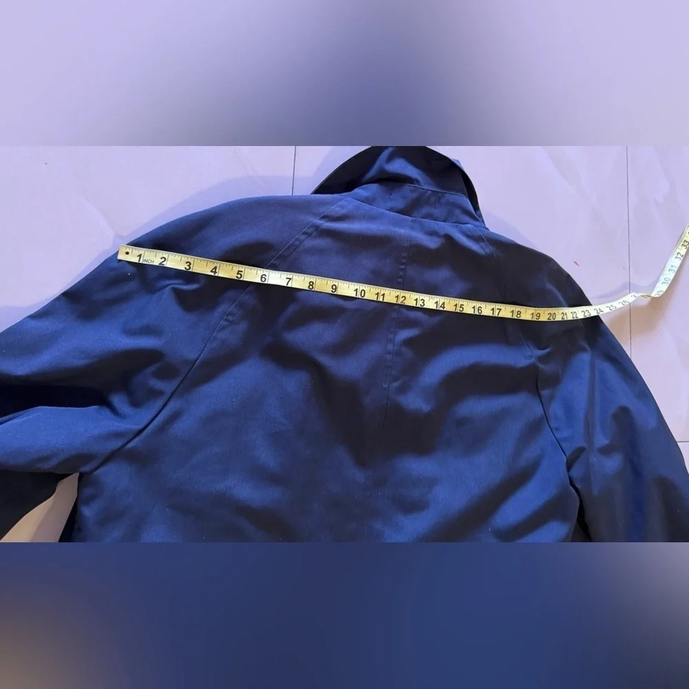 Christopher Hayes Mens Thin sulfate black Lining nylon polyester Trench Coat 42